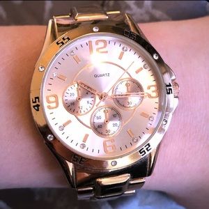 Rose Gold Quartz Watch